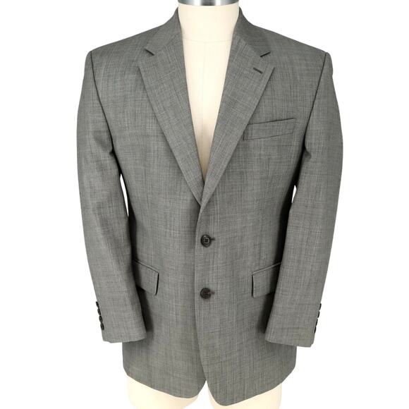 Lauren Ralph Lauren Sport Coat Mens 42R Gray Wool Jacket Blazer 2 Button - Picture 1 of 15
